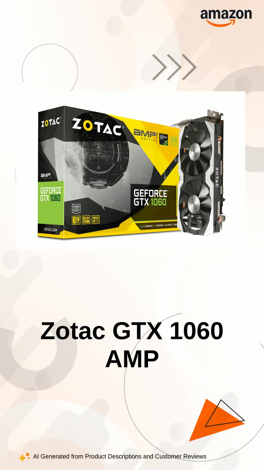 Amazon.in: Buy Zotac Amp Edition GeForce GTX 1060 6GB DDR5 PCI-e